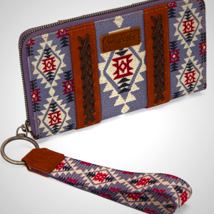 X Wrangler Wristlet Western Wallet Boho Aztec Credit Card Holder for Women