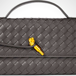 Joryin Woven Purse for Women Evening Clutch Woven Leather Handbags Crossbody Bag Purse Formal Evening Bag, Vegan Leather