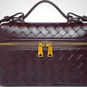 Trendy Woven Crossbody Purse Bag for Women Cute Shoulder Bag Square Box Bags Mini PU Leather Top Handle Purses Handbag