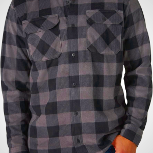 Wrangler Authentics Mens Long Sleeve Heavyweight Fleece Shirt