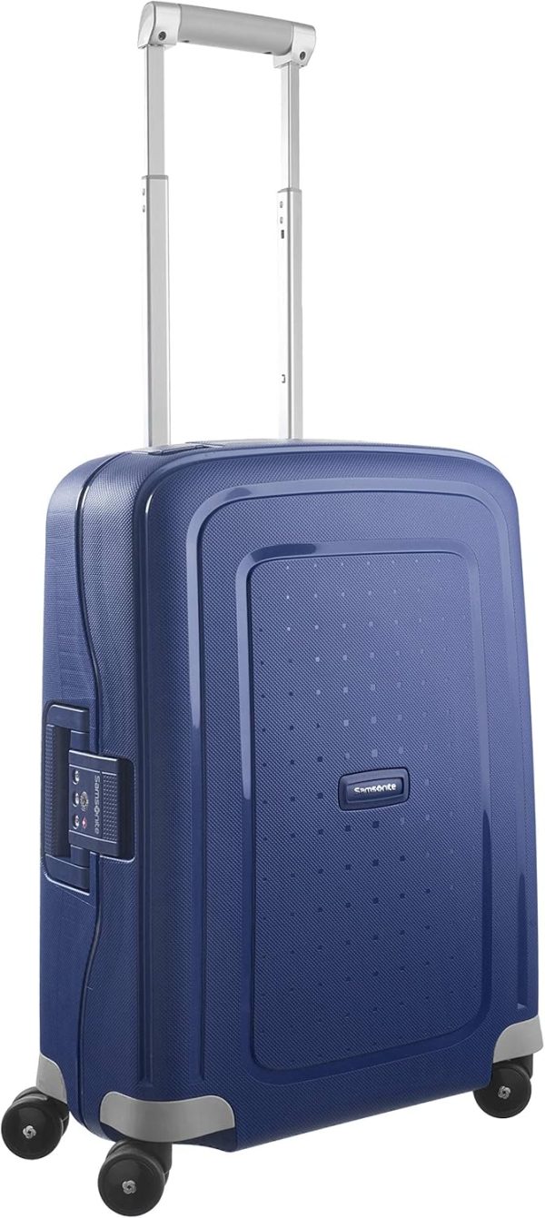 Samsonite S'Cure - Spinner, Dark Blue, S (55 cm - 34 L), Spinner cureus