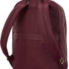 Samsonite Mobile Solutions 2 Essential Backpack - Work & Commuter Backpack with Padded Laptop Compartment, Front Zip Pocket with Key Leash, Water Bottle Sleeve, StackIt™ Strap - Merlot samsonite backpack