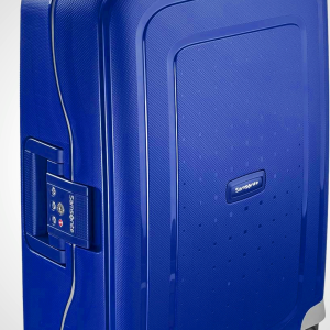 Samsonite S'Cure Spinner Luggage - Dark Blue, Size S (55 cm - 34 L)