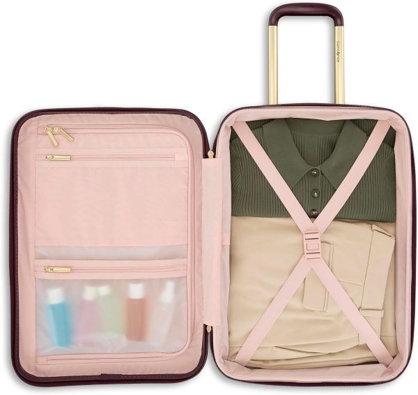 Samsonite Mobile Solutions 2 Carry-On Luggage, Expandable Spinner Suitcase with Laptop Compartment, TSA Lock, Lightweight Travel Bag with Dual Spinner Wheels & WetPak Storage, Merlot mobile legends