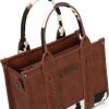 Wrangler Medium Tote Bag Top Handle Handbags Satchel Bag Women with Crossbody Strap-3