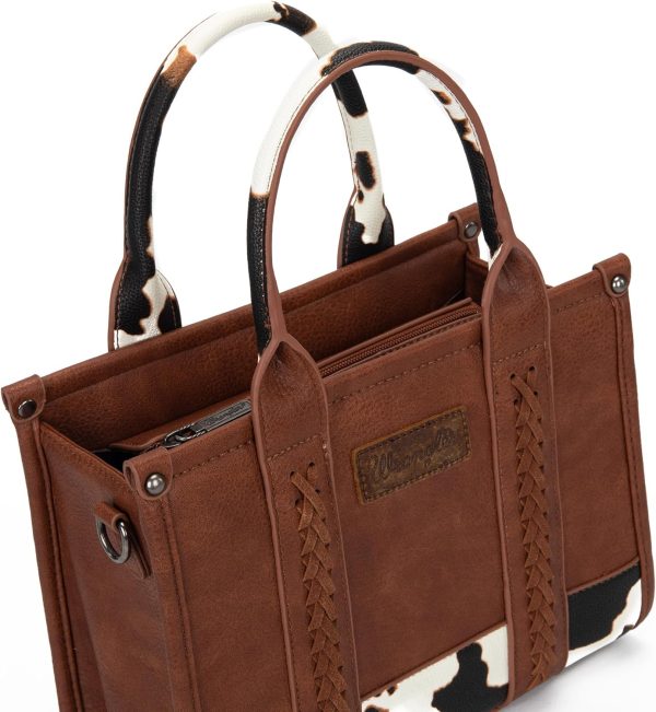 Wrangler Medium Tote Bag Top Handle Handbags Satchel Bag Women with Crossbody Strap-3