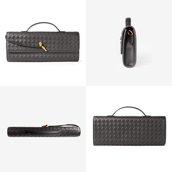 Joryin Woven Purse for Women Evening Clutch Woven Leather Handbags Crossbody Bag Purse Formal Evening Bag, Vegan Leather leather skirt