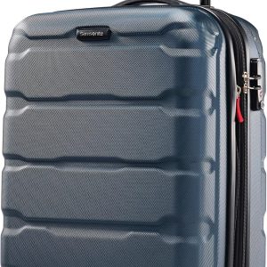 Samsonite Omni PC Hardside Expandable Luggage with Spinner Wheels, Teal, Carry-On 20-Inch samsonite freeform