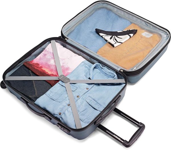 Samsonite Omni PC Hardside Expandable Luggage with Spinner Wheels, Teal, Carry-On 20-Inch-2