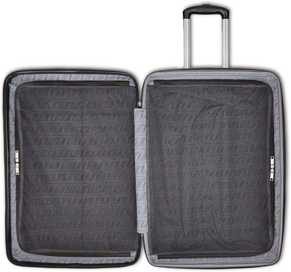 Samsonite Alliance SE Hardside Luggage with Spinner Wheels, Lightweight, MEDIUM SPINNER, BASS BLACK luggage