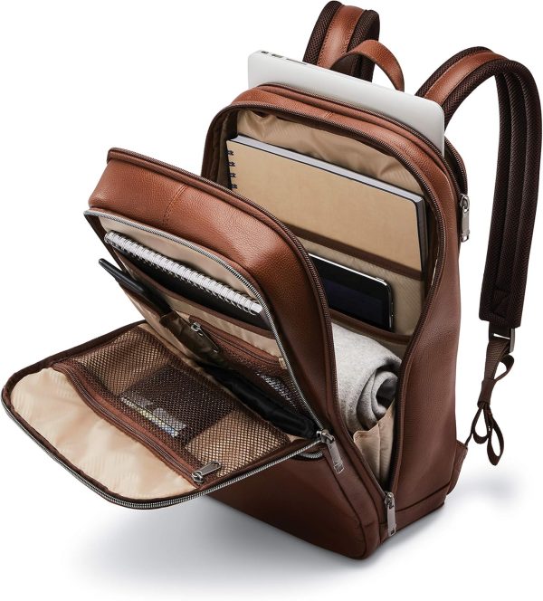 Samsonite Classic Leather Slim Backpack-4