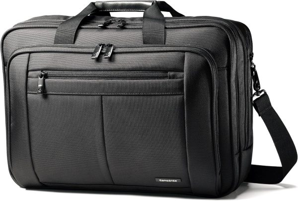 Samsonite Classic Multi Gusset Toploader Briefcase, Black, Triple Gusset 15.6-Inch samsonite cosmolite