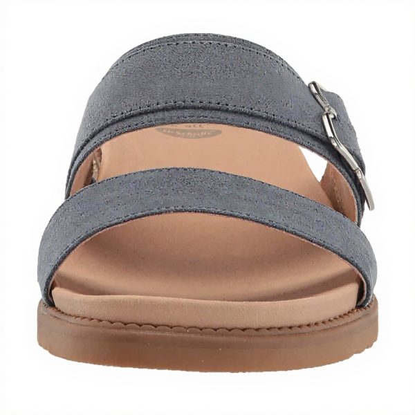 Dr Scholls Alyssa Slide Sandal Women Oxide Blue Microfiber