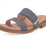 Dr Scholls Alyssa Slide Sandal Women Oxide Blue Microfiber