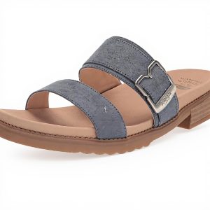 Dr Scholls Alyssa Slide Sandal Women Oxide Blue Microfiber