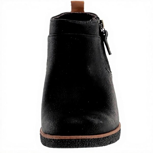 Dr Scholls Bianca Ankle Boots Women Black Comfort Zip