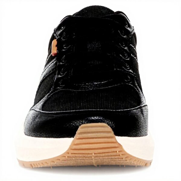 Dr Scholls Hannah Retro Sneaker Womens Black Ribbed Fashion
