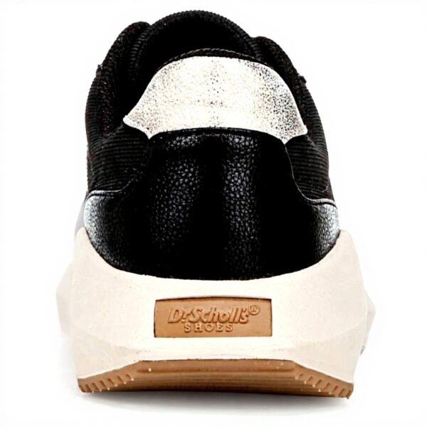 Dr Scholls Hannah Retro Sneaker Womens Black Ribbed Fashion