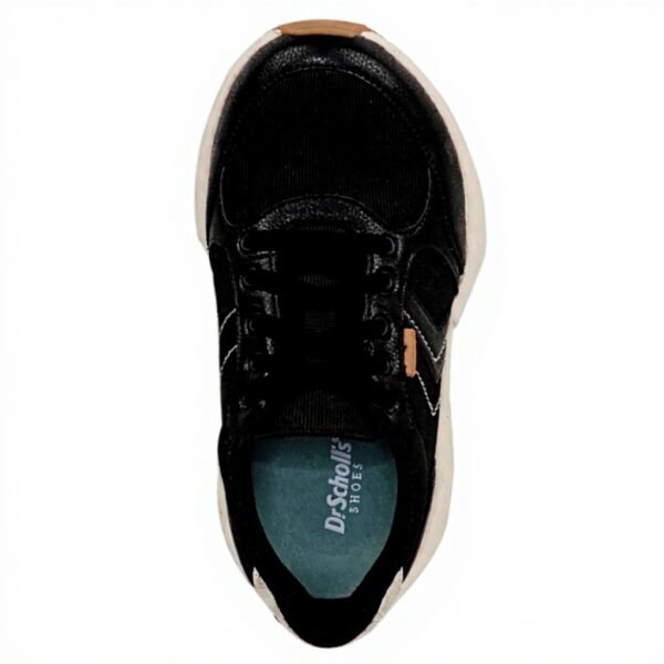 Dr Scholls Hannah Retro Sneaker Womens Black Ribbed Fashion