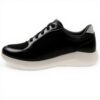 Dr Scholls Hannah Retro Sneaker Womens Black Ribbed Fashion