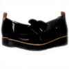 Dr Scholls Women Webster Loafer Black Patent Microfiber Comfort