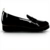 Dr Scholls Women Webster Loafer Black Patent Microfiber Comfort