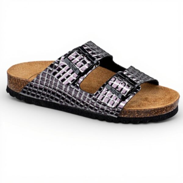 Dr Scholls Josephine Sandal Women Black Silver Ergonomic