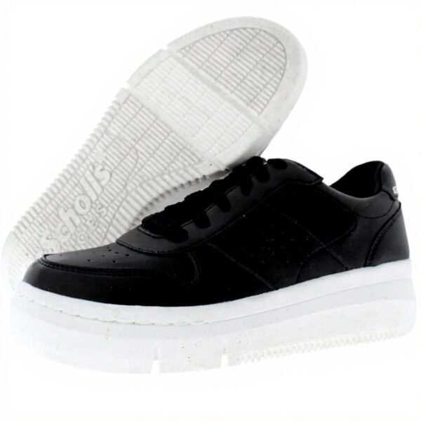 Dr Scholls Women Savoy Sneaker Black White Comfort