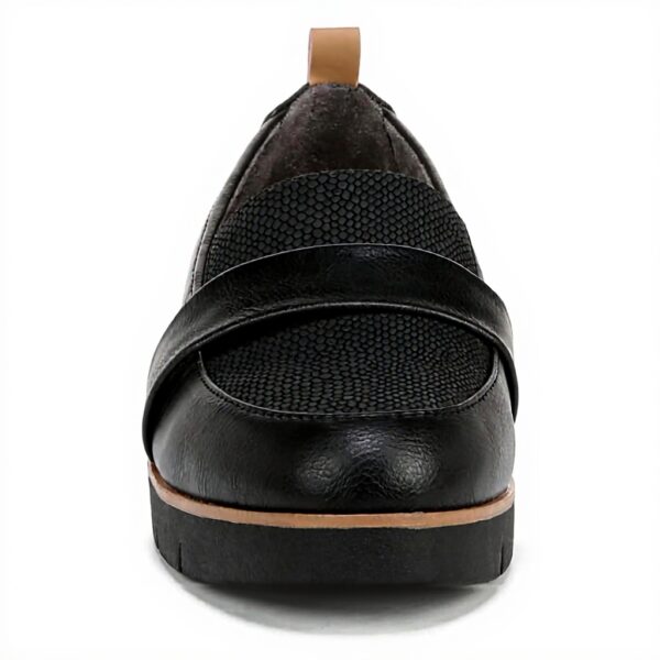 Dr Scholls Women Webster Loafer Black Faux Leather Comfort