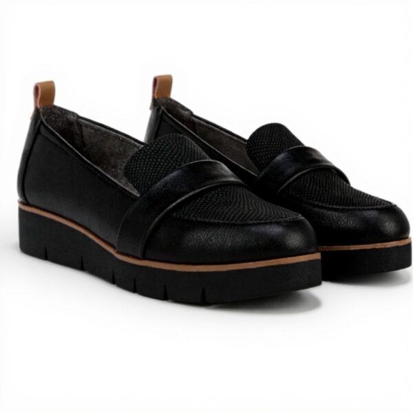 Dr Scholls Womens Webster Loafer Black Comfort Slip-On