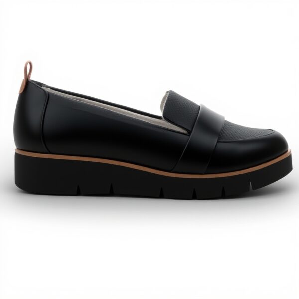 Dr Scholls Womens Webster Loafer Black Comfort Slip-On