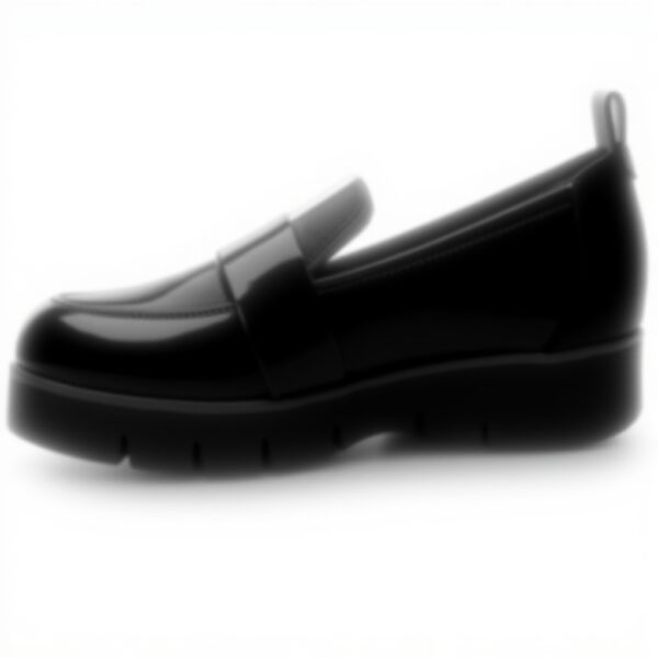 Dr Scholls Women Webster Loafer Black Patent Comfort