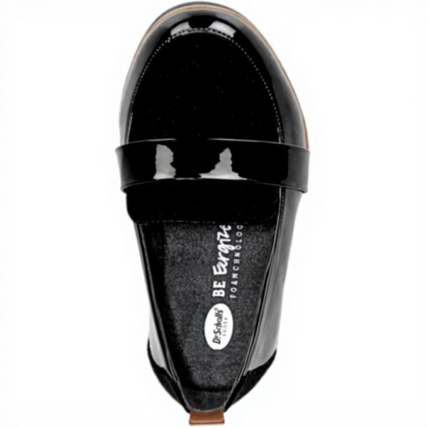 Dr Scholls Women Webster Loafer Black Patent Comfort