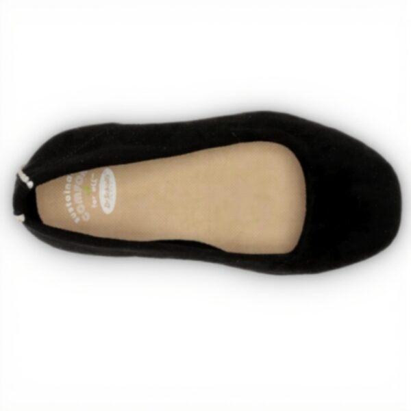 Dr Scholls Womens Wexley Ballet Flat Black Comfort Shoes