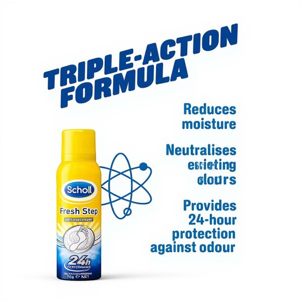 Scholl Fresh Step Antiperspirant Spray Foot Odour Protection