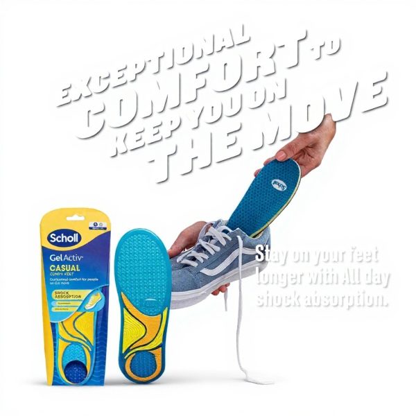 Scholl GelActiv Casual Insoles Women Memory Foam Comfort