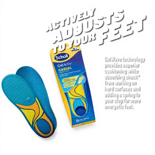 Scholl GelActiv Casual Insoles Women Memory Foam Comfort