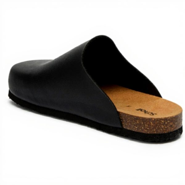 Scholl Women's Jackie Clog Comfort Cork Footbed Black