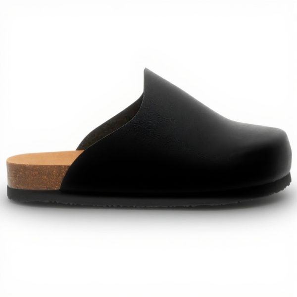 Scholl Women's Jackie Clog Comfort Cork Footbed Black