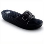 Scholl Women's Massage Sandal Adjustable Strap Italian Made