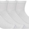 Dr Scholls Mens Calf Socks White Moisture Wicking Pack of 4-0