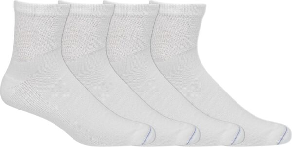 Dr Scholls Mens Calf Socks White Moisture Wicking Pack of 4-0