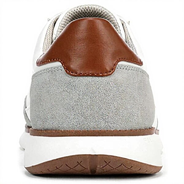 Dr Scholls Mens Synergy Sneaker White Grey Slip On Comfort