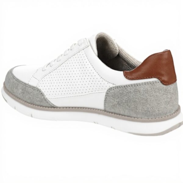 Dr Scholls Mens Synergy Sneaker White Grey Slip On Comfort