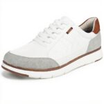 Dr Scholls Mens Synergy Sneaker White Grey Slip On Comfort