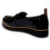 Dr Scholls Womens Loafers Black Patent Comfort Platform
