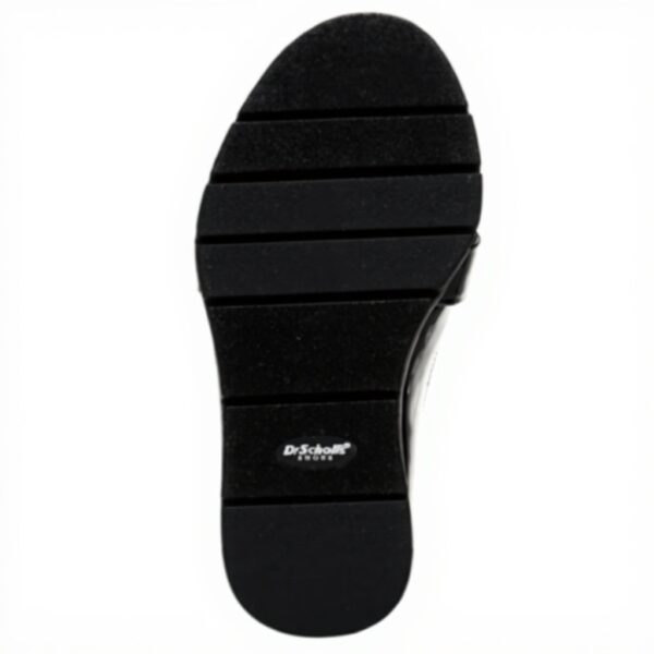 Dr Scholls Womens Loafers Black Patent Comfort Platform
