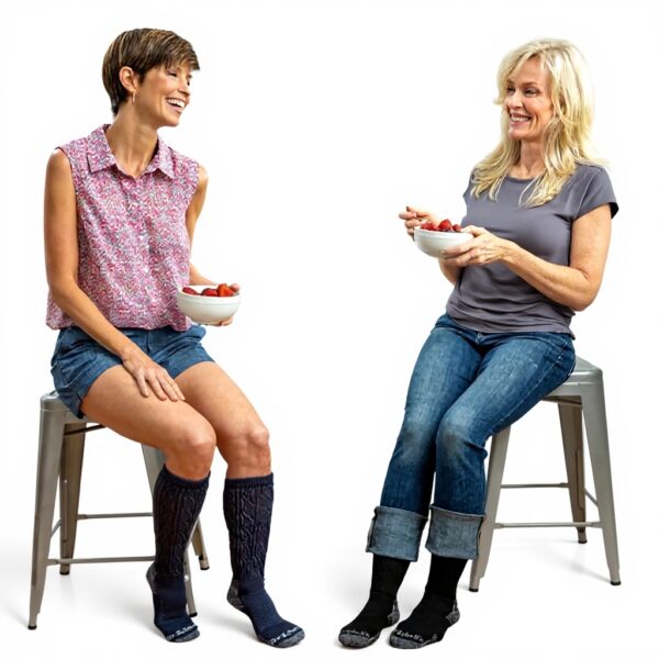 Dr Scholls Womens Knee High Socks Diabetic Comfort White