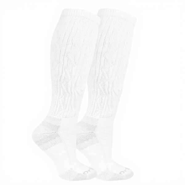 Dr Scholls Womens Knee High Socks Diabetic Comfort White