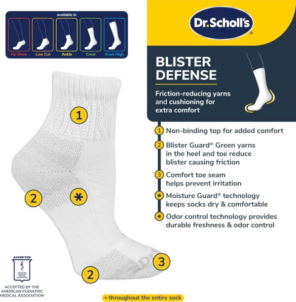 Dr Scholls Womens Casual Socks Soft Cushioned Diabetic-1